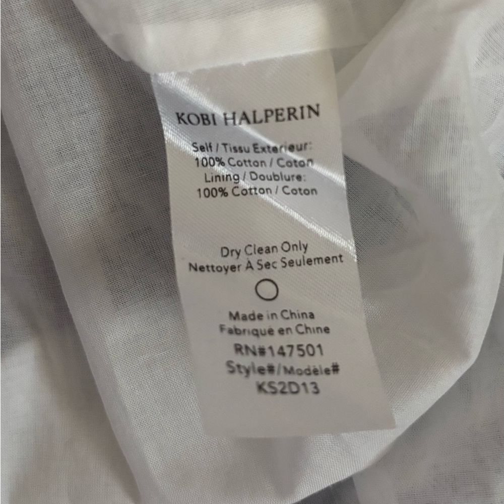 Kobi Halperin Blue Floral Tie-Waist Long Sleeve Midi  Dress - Picture 6 of 10